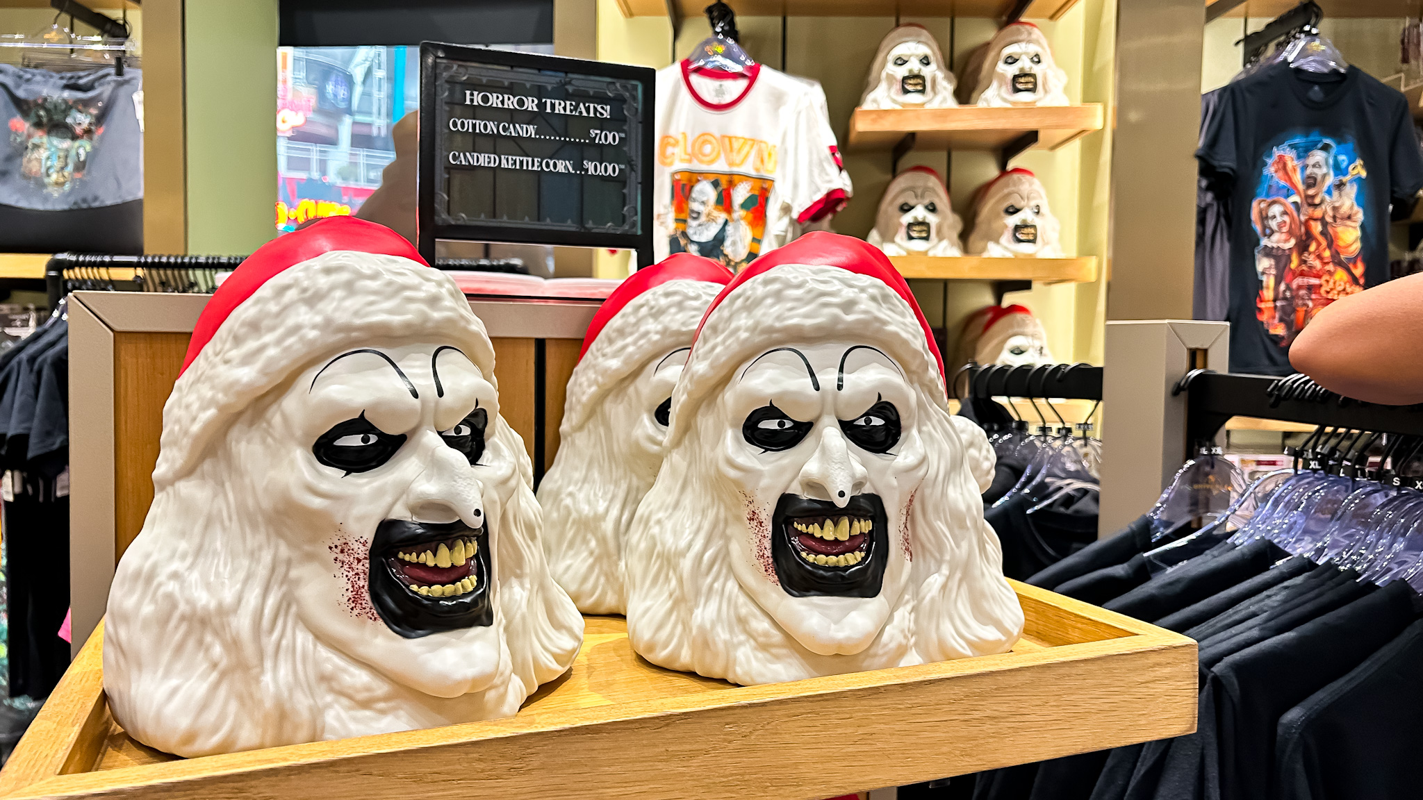 Balde de pipoca inspirado no filme Terrifier