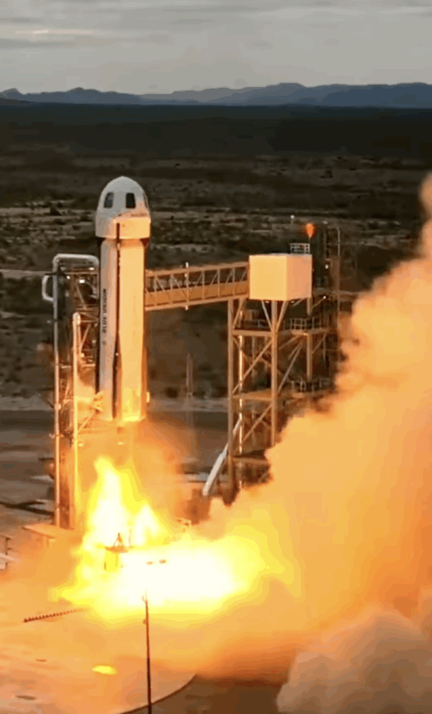 Que tal um passeio fora da Terra? Voo turístico da Blue Origin decola domingo e custa caro; veja mais