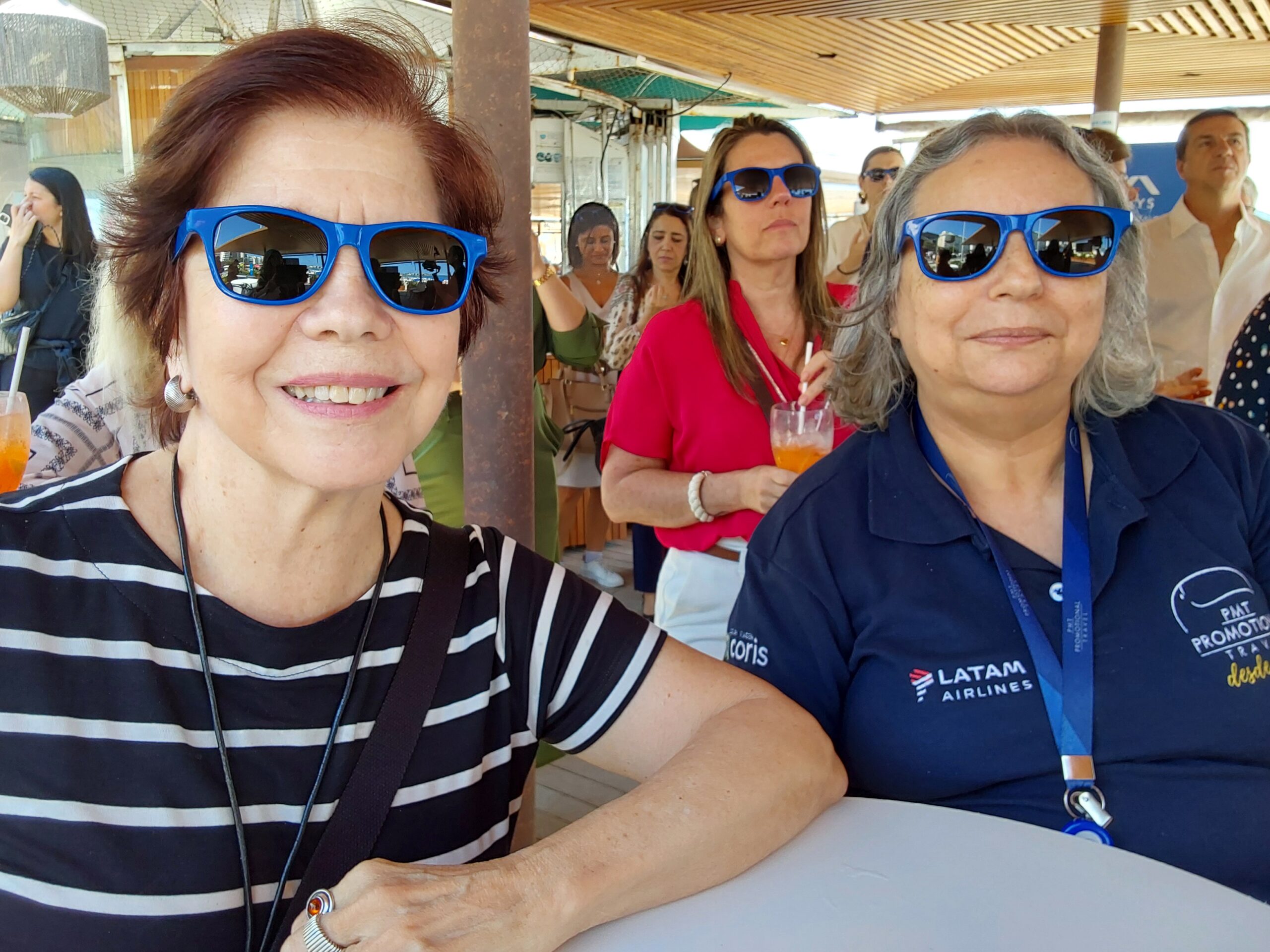 Cristina Werneck, da Cris Werneck Viagens, e Celia Rangel, da PTM Promotion