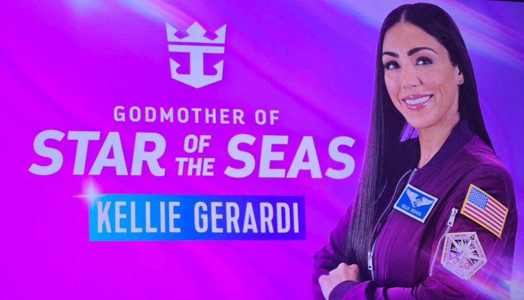 WhatsApp Image 2025 08 15 at 11.39.22 Após desistência de Diana Ross, Royal Caribbean anuncia Kellie Gerardi como nova madrinha do Star of the Seas