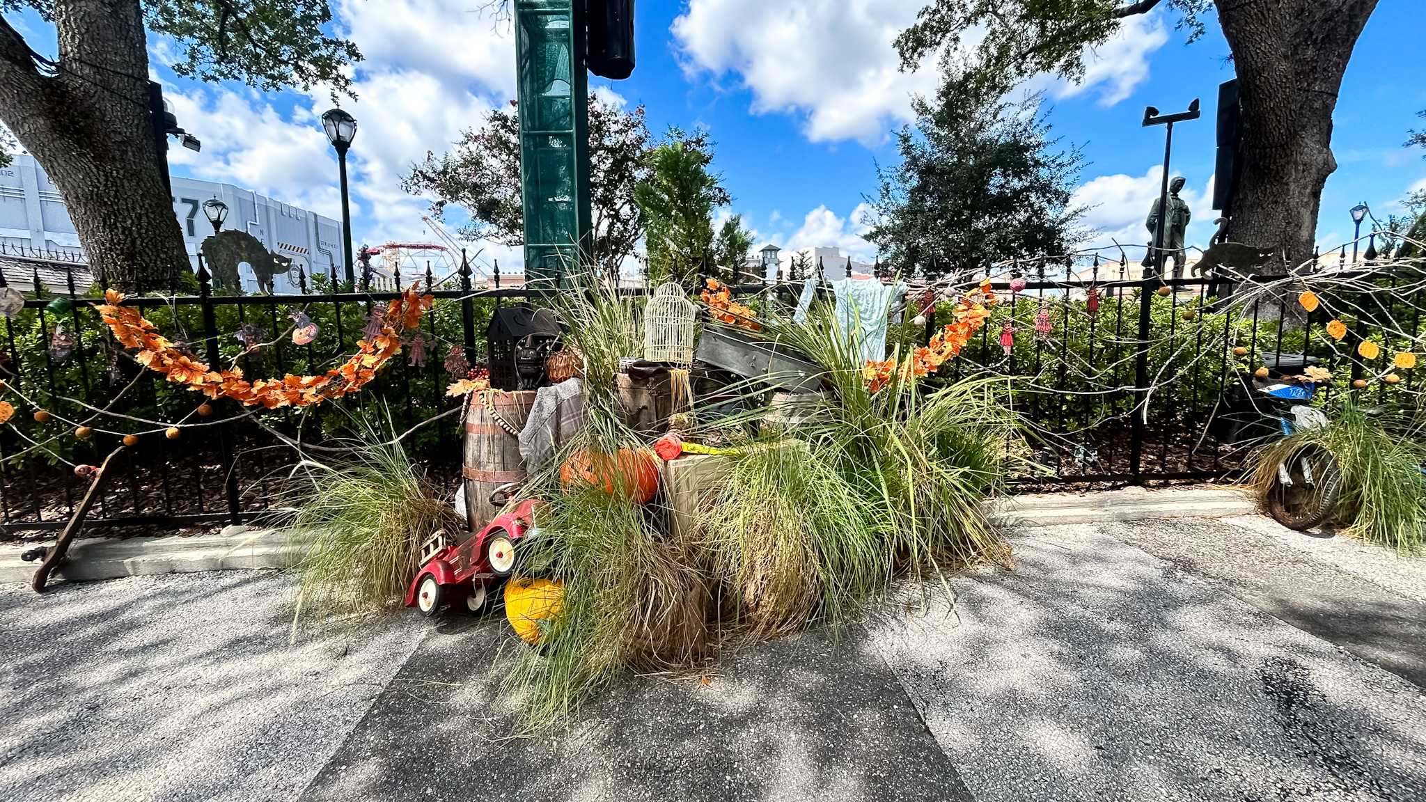Zonas de susto estão espalhadas pelo parque