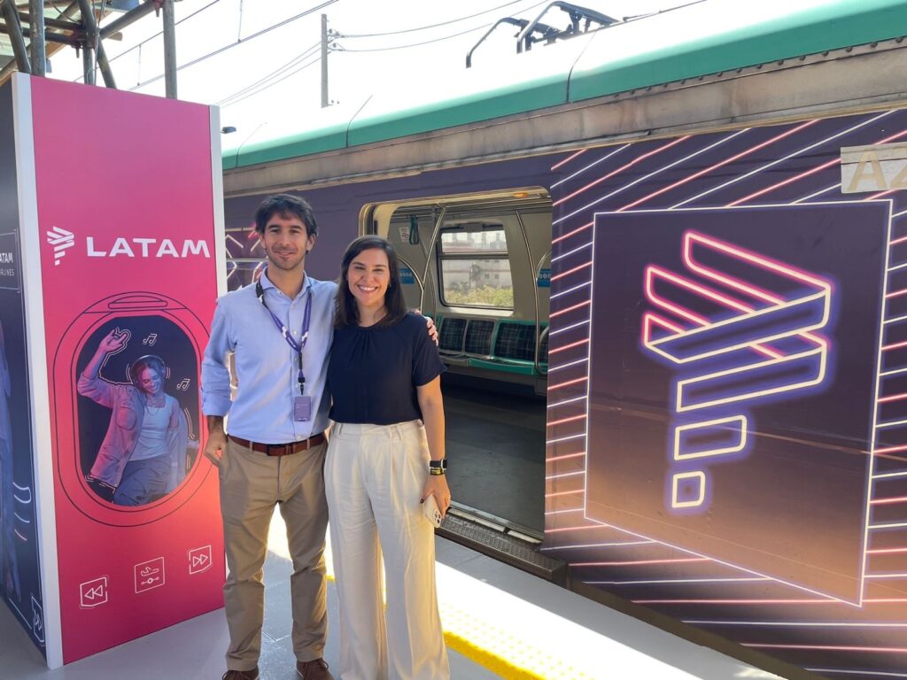 Latam transforma estação de trem em experiência exclusiva para o público do The Town 2025 Latam transforma estação de trem em experiência exclusiva para o público do The Town 2025