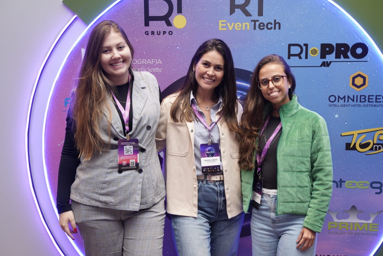 Mariana Candido, da Aegea Saneamento; e Jessica Matias, da Sankhya