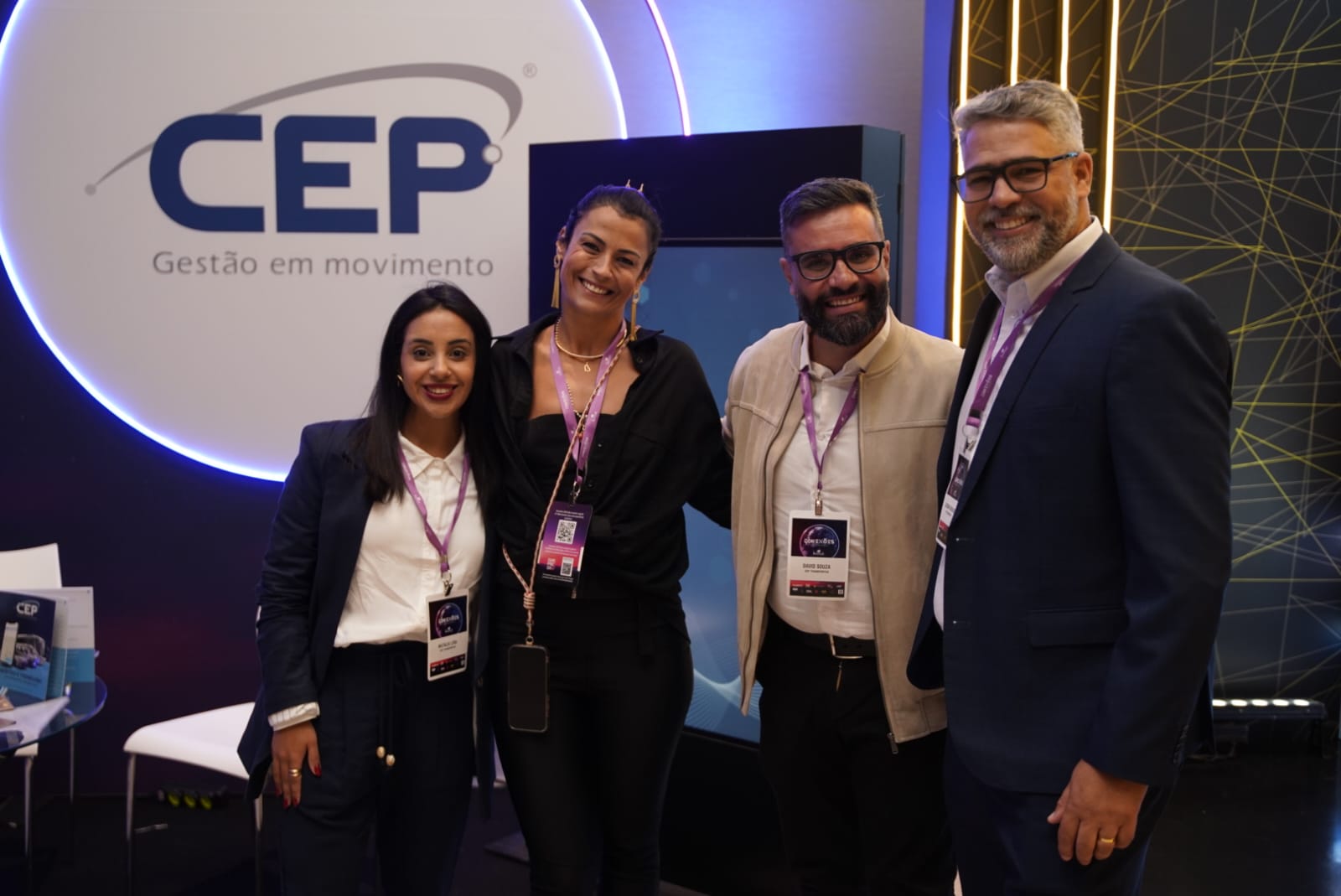 Natalia lira, Andrea Franco, David Souza e Lucimar Machado, da CEP Transportes