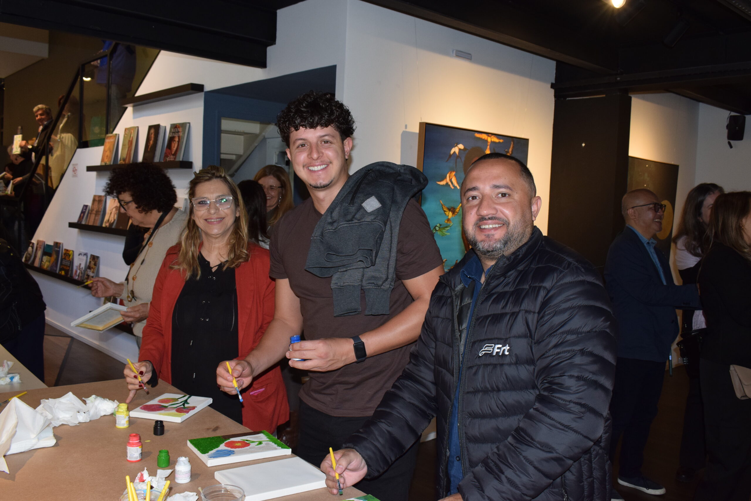 Telma Savioli, da Perfecto Viagens; Douglas Santos, da Dougtour; e Rodrigo Vieira, da FRT