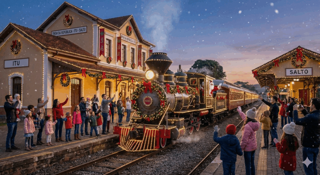 Natal em São Paulo: Expresso Noel chega às estações do Trem da República
