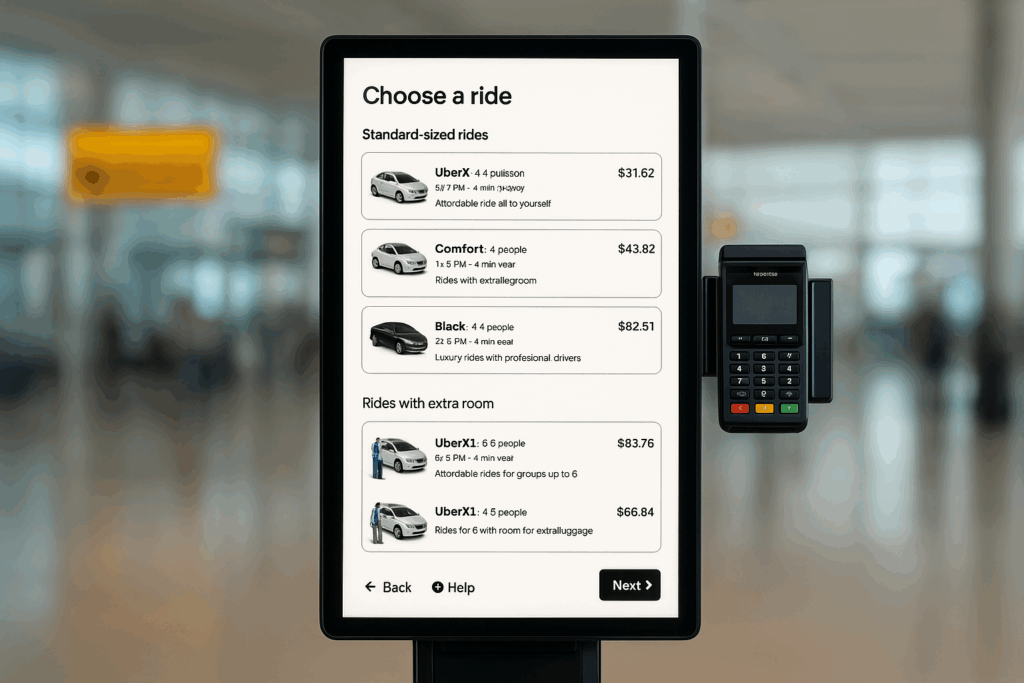 Agora dá pra pedir Uber sem celular: primeiro quiosque chega a Nova York; veja como funciona Agora dá pra pedir Uber sem celular: primeiro quiosque chega a Nova York; veja como funciona
