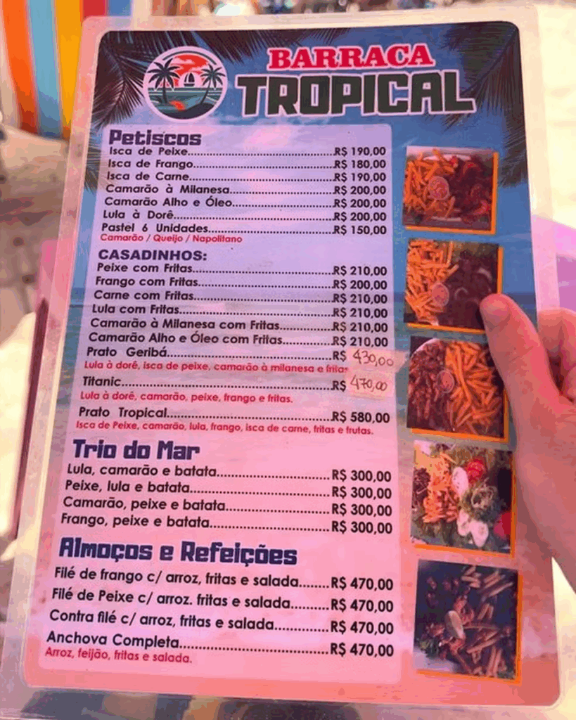 Refeições de quase R$ 500 levam à autuação de barraca em praia de Búzios por preços abusivos Refeições de quase R$ 500 levam à autuação de barraca em praia de Búzios por preços abusivos