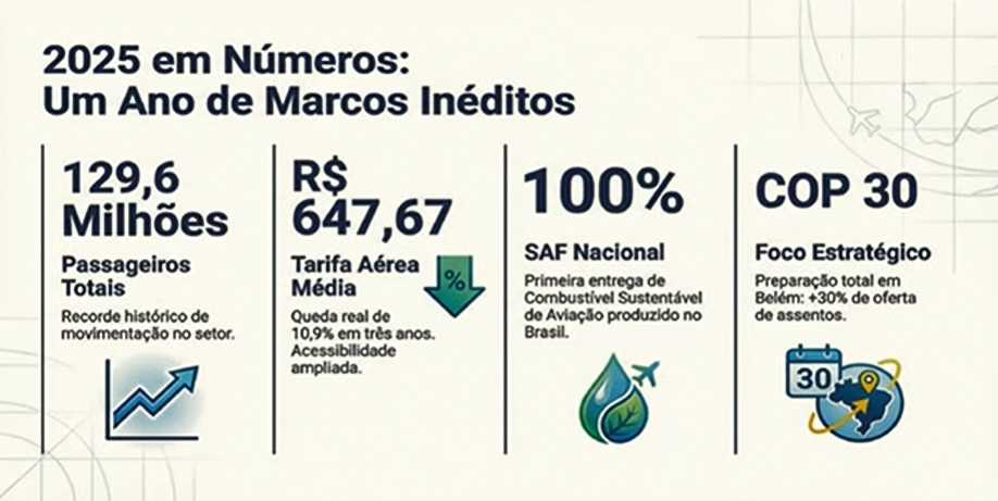 O que mudou na aviação brasileira? Relatório da Anac detalha crescimento, custos e projetos para 2026 O que mudou na aviação brasileira? Relatório da Anac detalha crescimento, custos e projetos para 2026