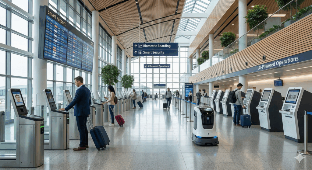 Aeroportos inteligentes: como a tecnologia tem revolucionado a experiência dos passageiros Aeroporto