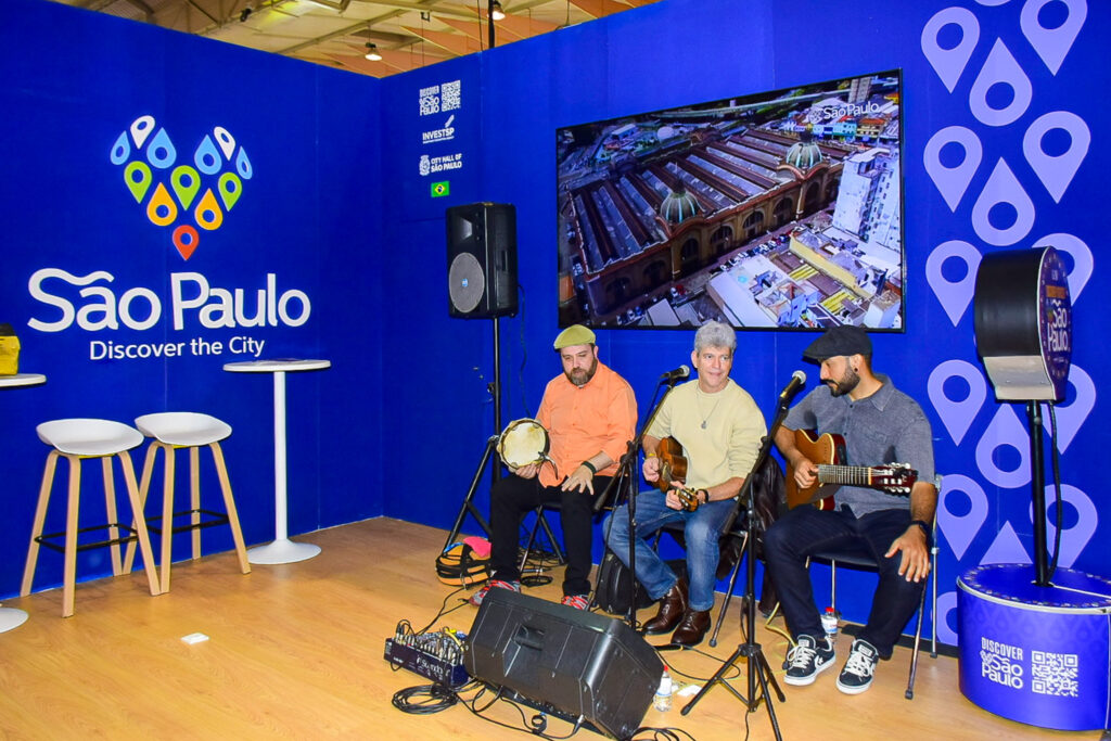 São Paulo aposta em eventos e segurança para atrair visitantes portugueses na BTL São Paulo levou música para a BTL como forma de atrair a atenção do público (Ana Azevedo/M&E)