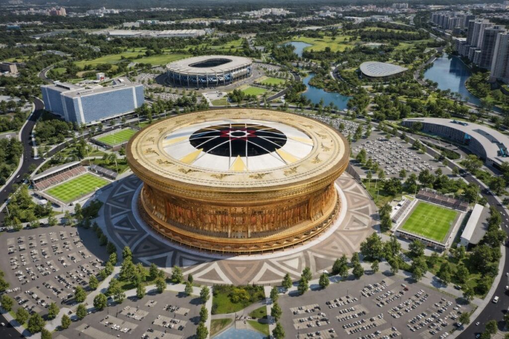 Vietnã inicia obra do maior estádio do mundo com investimento de R$ 185 bilhões Vietnã