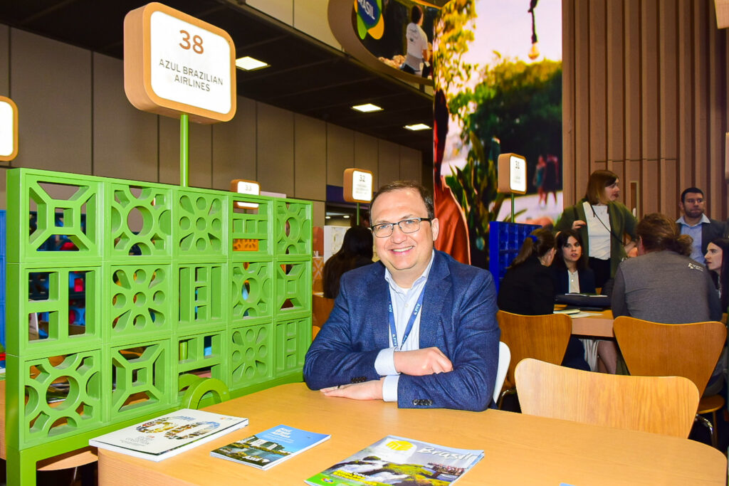 Anderson Serafim, gerente Sênior de Expansão Comercial e Internacional da Azul Linhas Aéreas (Ana Azevedo/M&E)