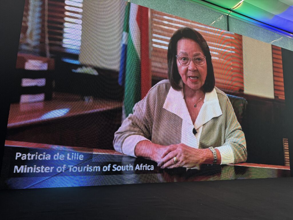 “O Brasil é prioridade”, diz Patricia de Lille, ministra do Turismo da África do Sul, durante evento em São Paulo A ministra do Turismo da África do Sul, Patricia de Lille,