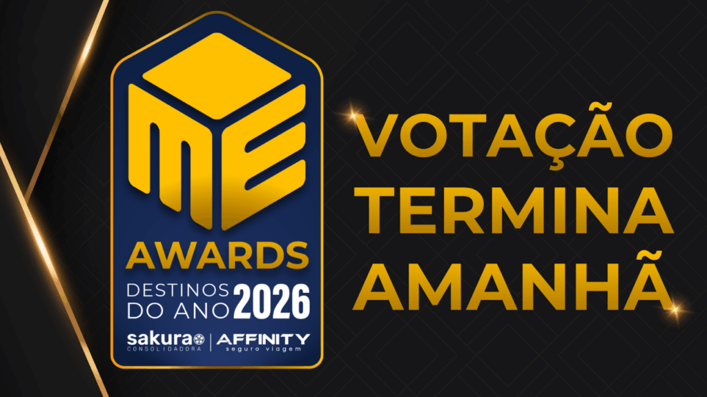 É só até amanhã! Últimas horas para votar no M&E Awards – Destinos do Ano 2026
