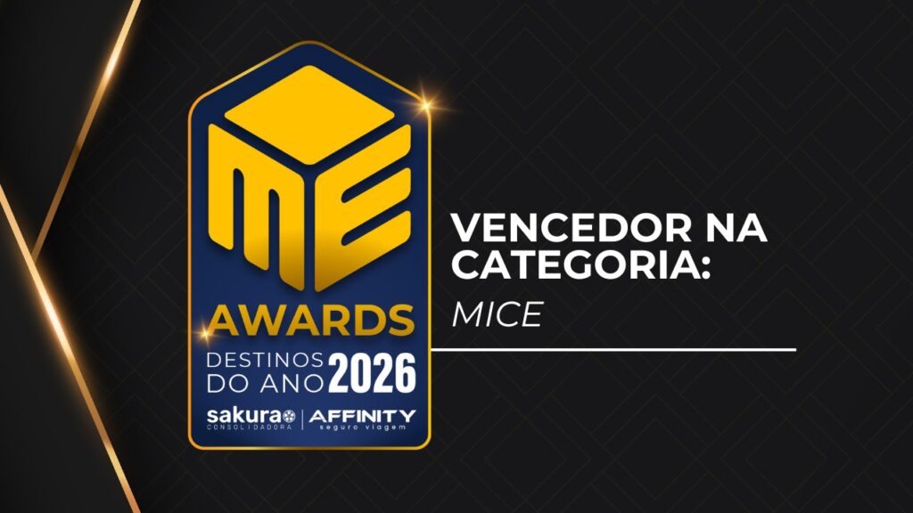 M&E Awards 2026: confira o destino vencedor na categoria MICE