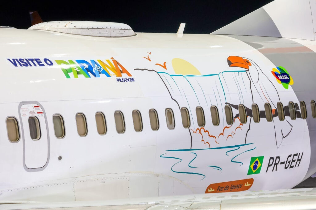 Novo 737 da Gol transforma paisagem brasileira em cartão-postal voador; veja os detalhes Novo 737 da Gol transforma paisagem brasileira em cartão-postal voador; veja os detalhes