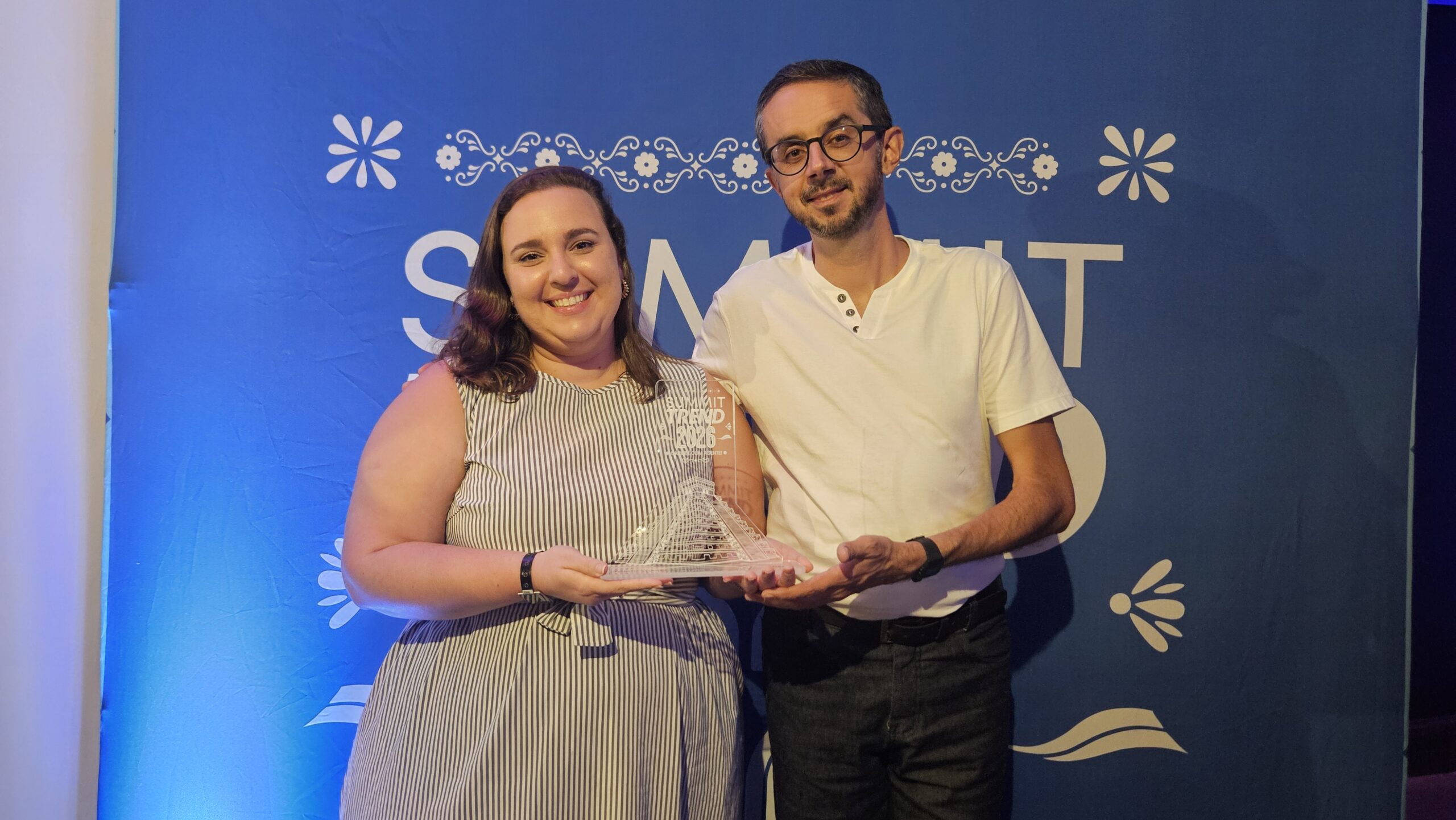 Débora Penteado, da Accor, e Nelson Juliatto, da Átrio Hotéis São Paulo