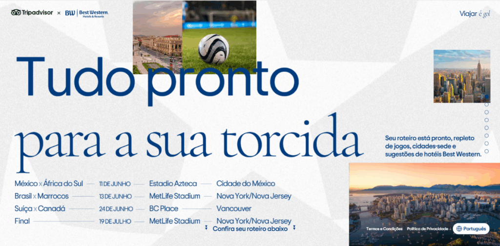 Best Western aposta em IA para transformar viagens na Copa do Mundo de 2026 best