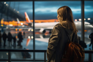 AVIÃO, VOO, PASSAGEIRO, VIAGEM, TURISTA, AEROPORTO (Criado com IA Freepik)