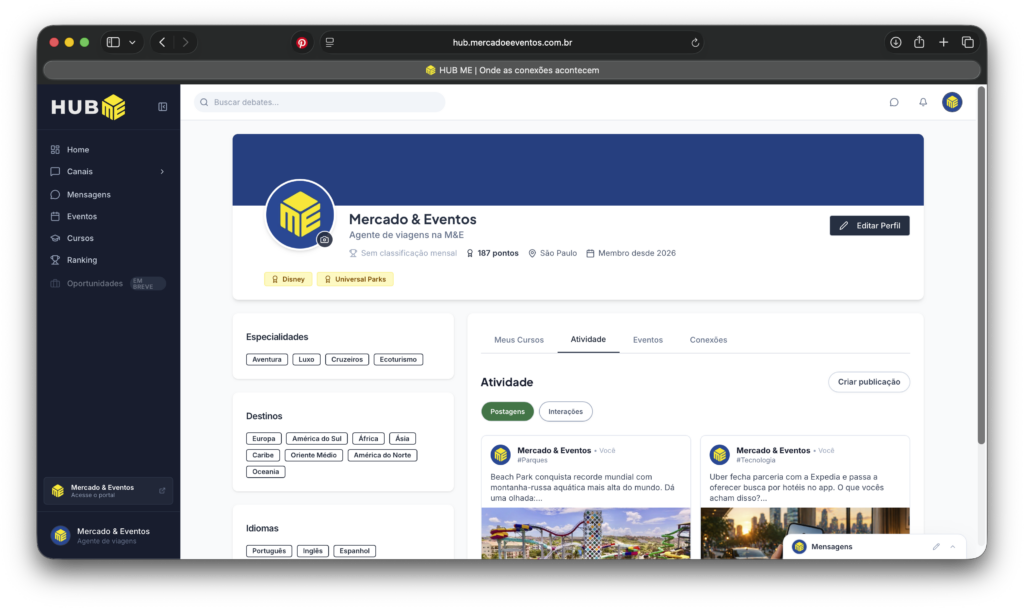 HUB ME: como se cadastrar na plataforma gratuita que conecta agentes de viagens HUB ME