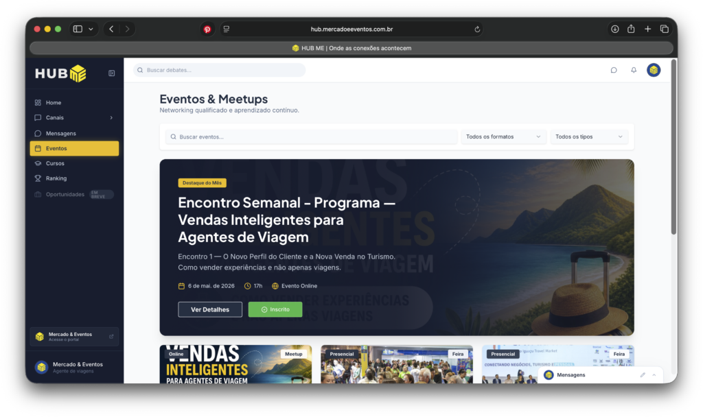 HUB ME: como se cadastrar na plataforma gratuita que conecta agentes de viagens HUB ME