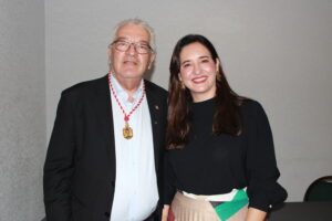 Paulo Angeli, CEO da FIT Cataratas e Elaine Tenerello, diretoria Executiva do Visit Iguassu