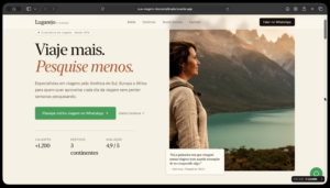Site da Lugarejo criado pelo João, do HUB ME 3