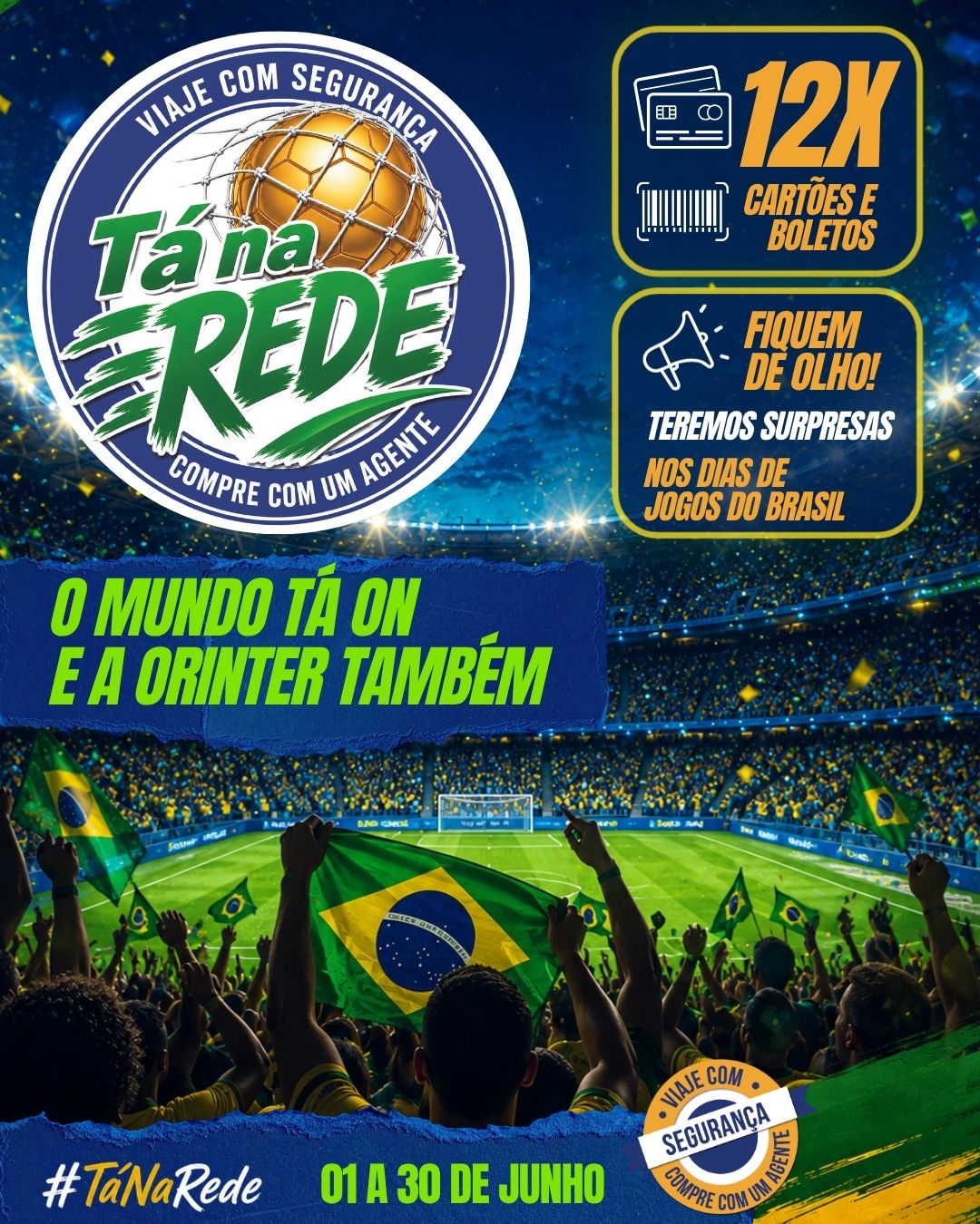Orinter lança campanha da Copa com descontos, premiações e ações para mais de 6 mil agências Orinter