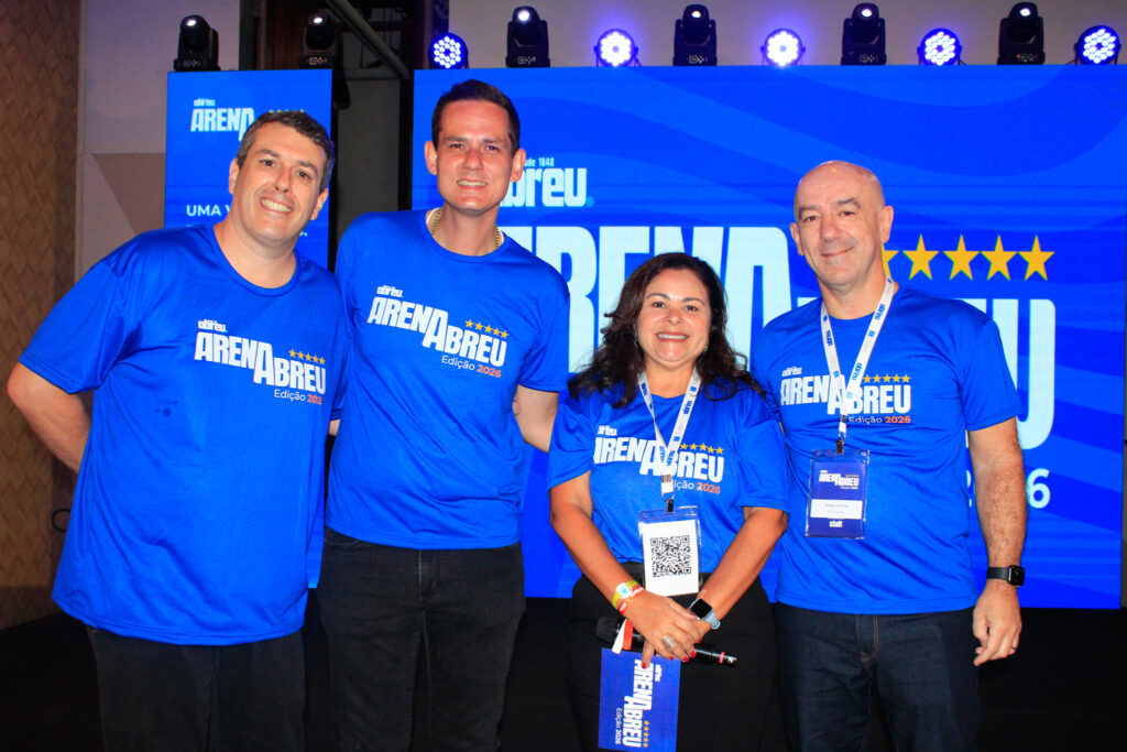 Arena Abreu encerra 5ª edição com elogios e projeta novidades para evento de 2027 André Bernardes, Felipe Cuadrado, Adriana Boeckh, e Ronnie Corrêa, da Abreu