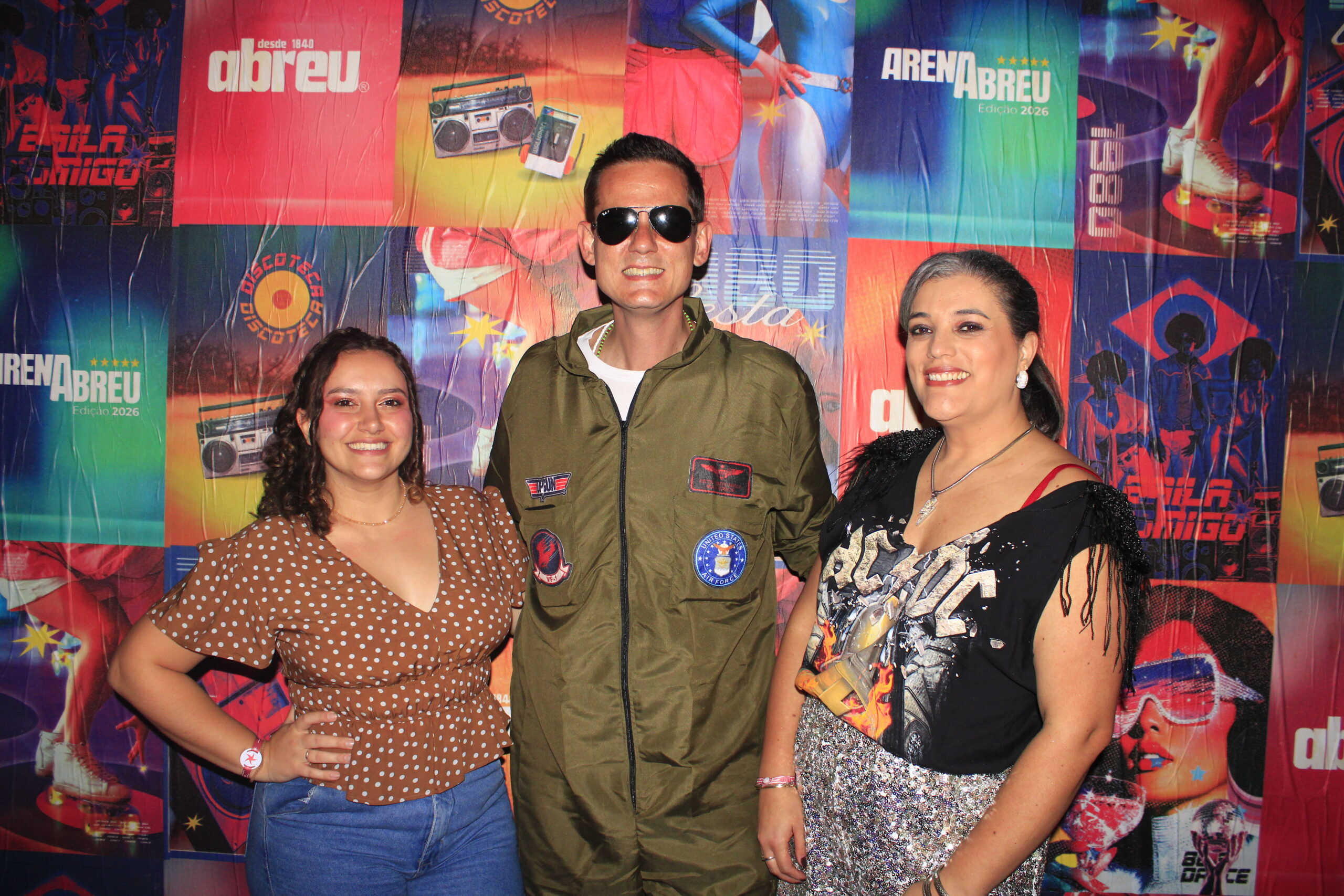 Ândrea Costa, da Brocker Turismo; Felipe Cuadrado, da Abreu; e Sabrina Santis, de Gramado