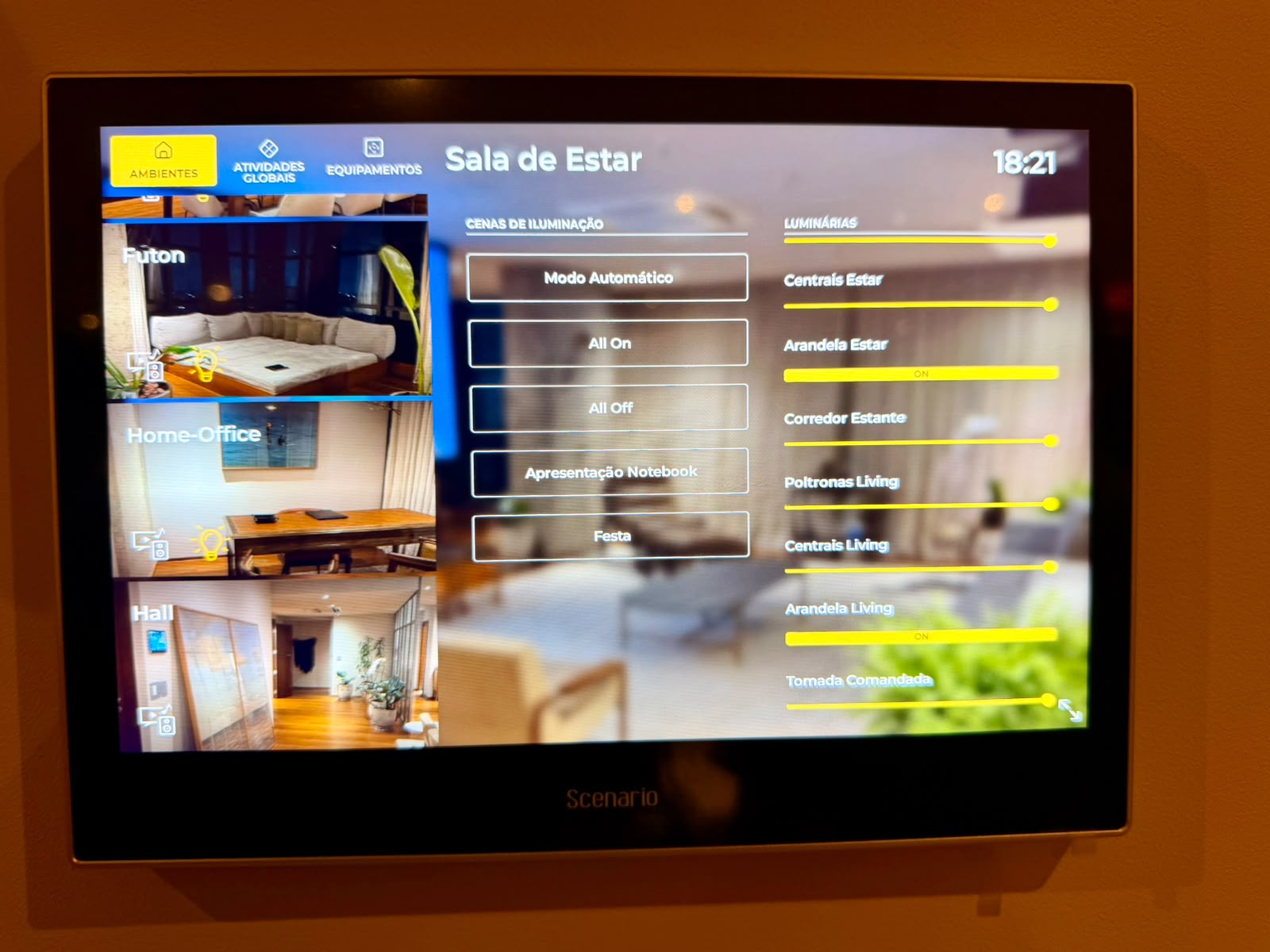 É possível personalizar os ambientes