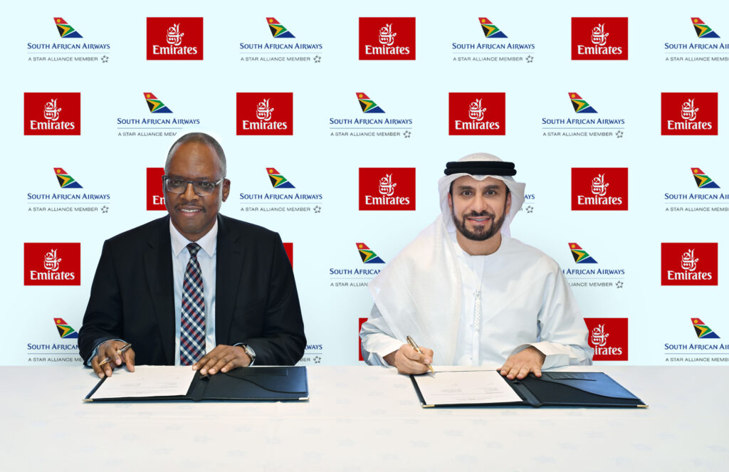 Emirates amplia acordo com South African Airways e adiciona 9 cidades na África emirates