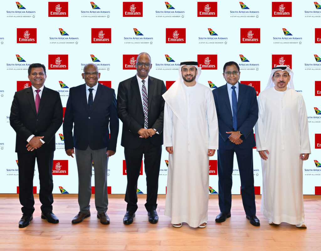 Emirates amplia acordo com South African Airways e adiciona 9 cidades na África Emirates amplia acordo com South African Airways e adiciona 9 cidades na África