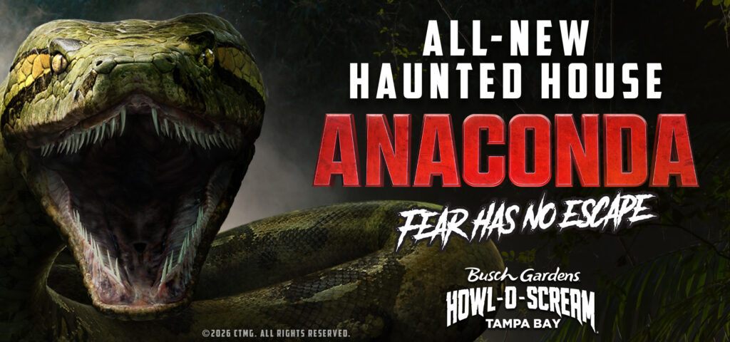 Busch Gardens aposta em Anaconda e revela 2 novas casas assombradas para o Halloween Anaconda / Busch Gardens