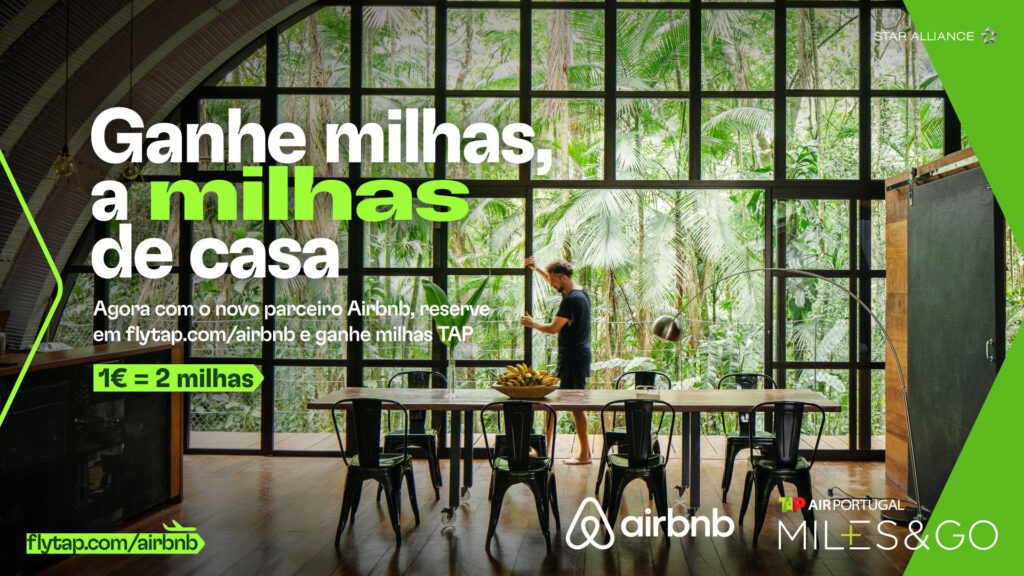 TAP fecha parceria com Airbnb e passa a oferecer acúmulo de milhas em reservas de hospedagem