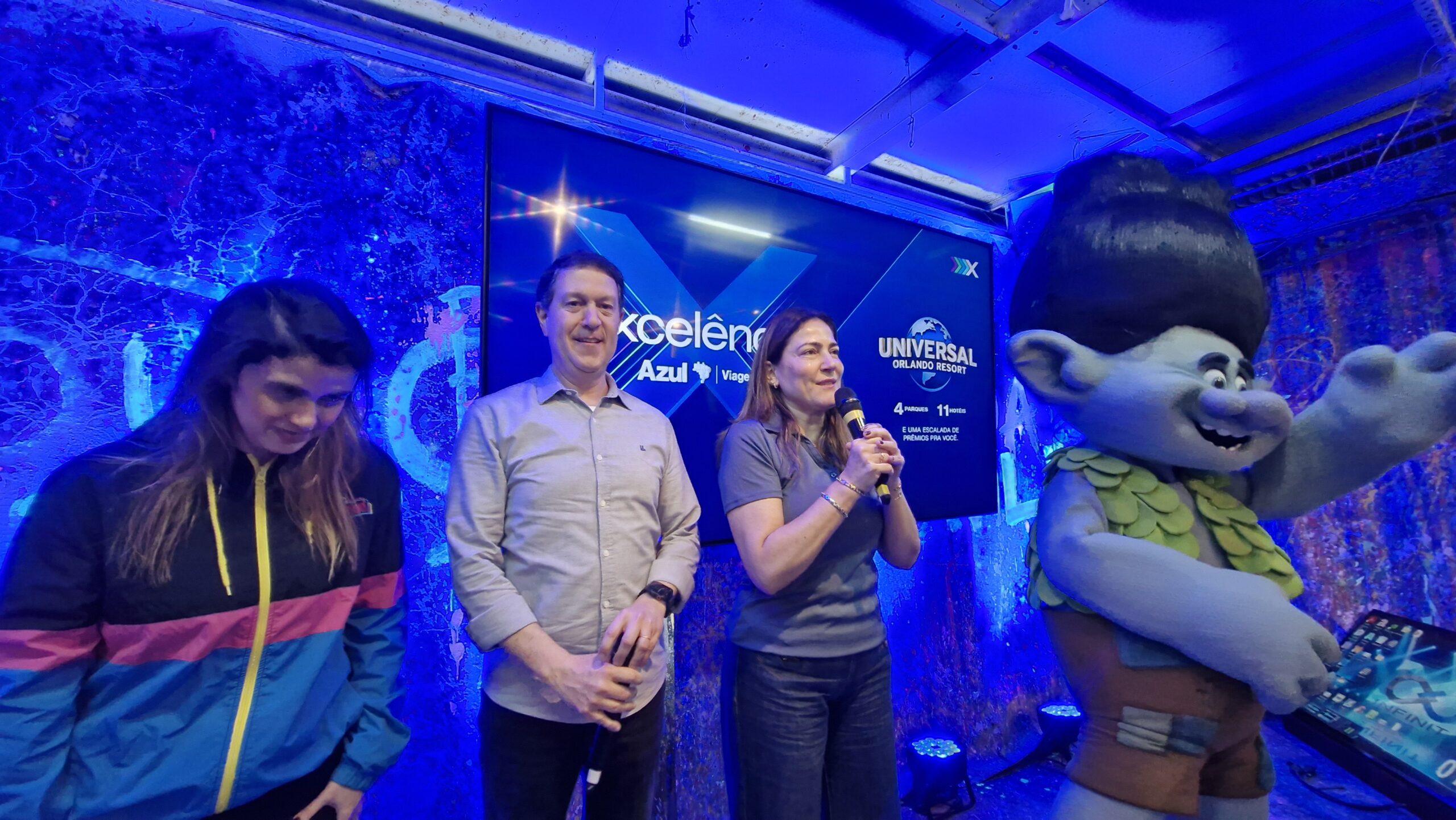 O encontro destacou a variedade de atrações e experiências disponíveis no complexo da Universal Orlando Resort