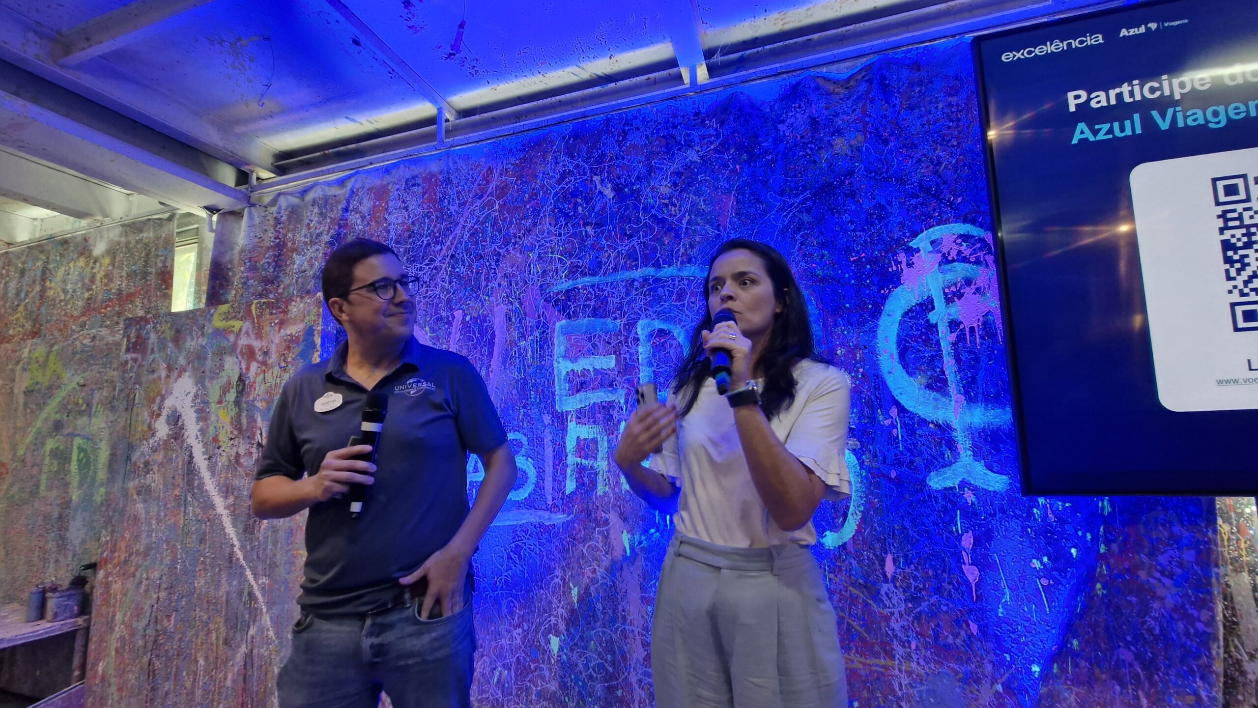 Martim Diniz e Marcela Ciasca, da Azul