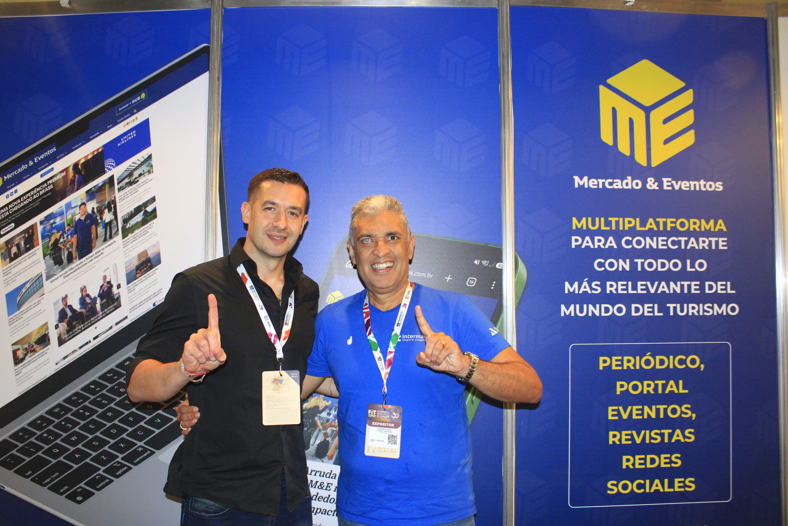 Agustín Barroso e Eduardo Aoki, da Intermac