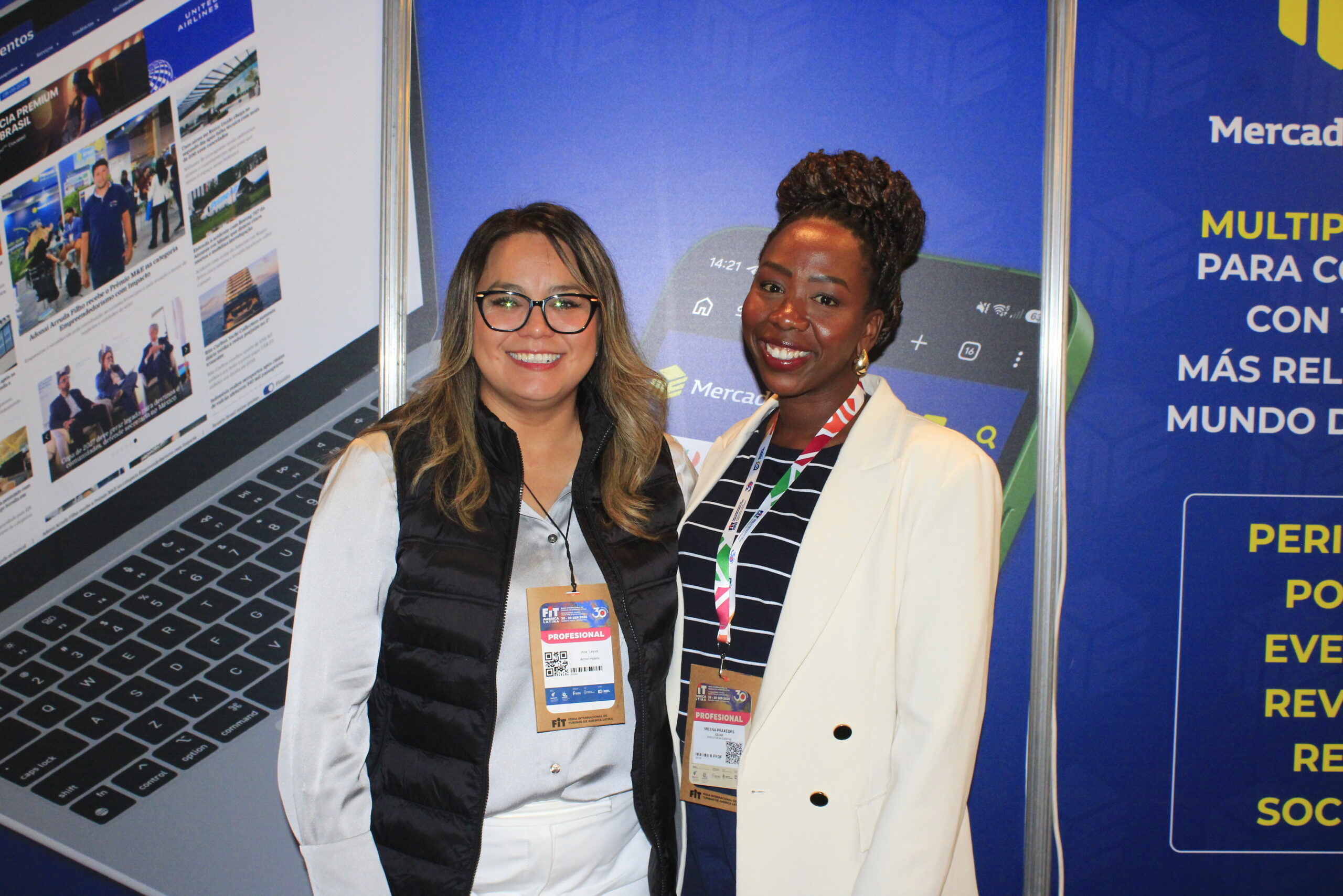 Ana Levya, da Accor, e Milena Praxedes, da EZLink