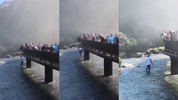 Turista que pulou nas Cataratas do Iguaçu para pegar celular recebe multa quase R$ 8 mil Cataratas