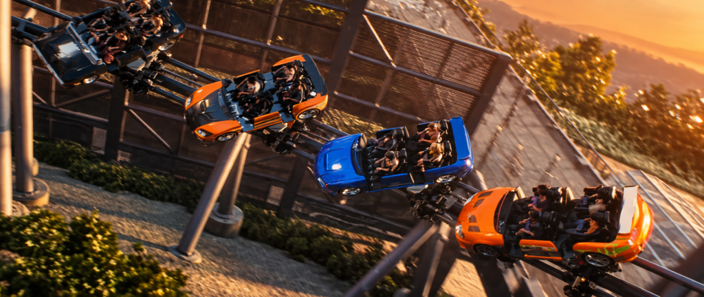 Fast & Furious: Hollywood Drift abriu oficialmente como a montanha-russa mais rápida da Universal nesta quarta-feira (16) Universal