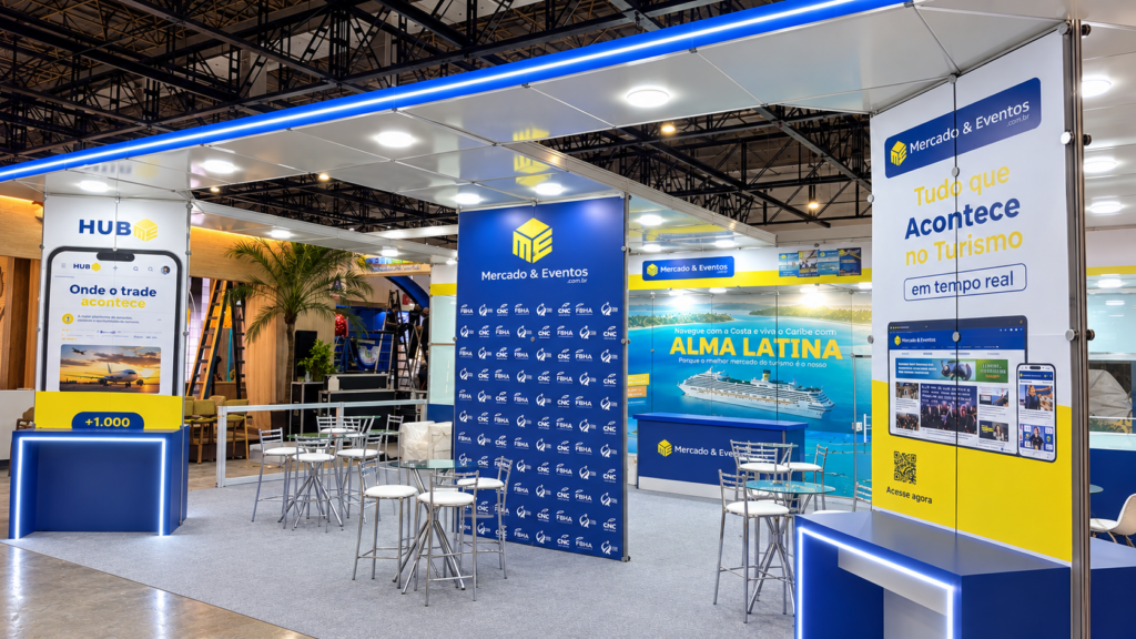 M&E prepara ativações especiais em seu estande durante a Abav Expo 2026 Abav Expo