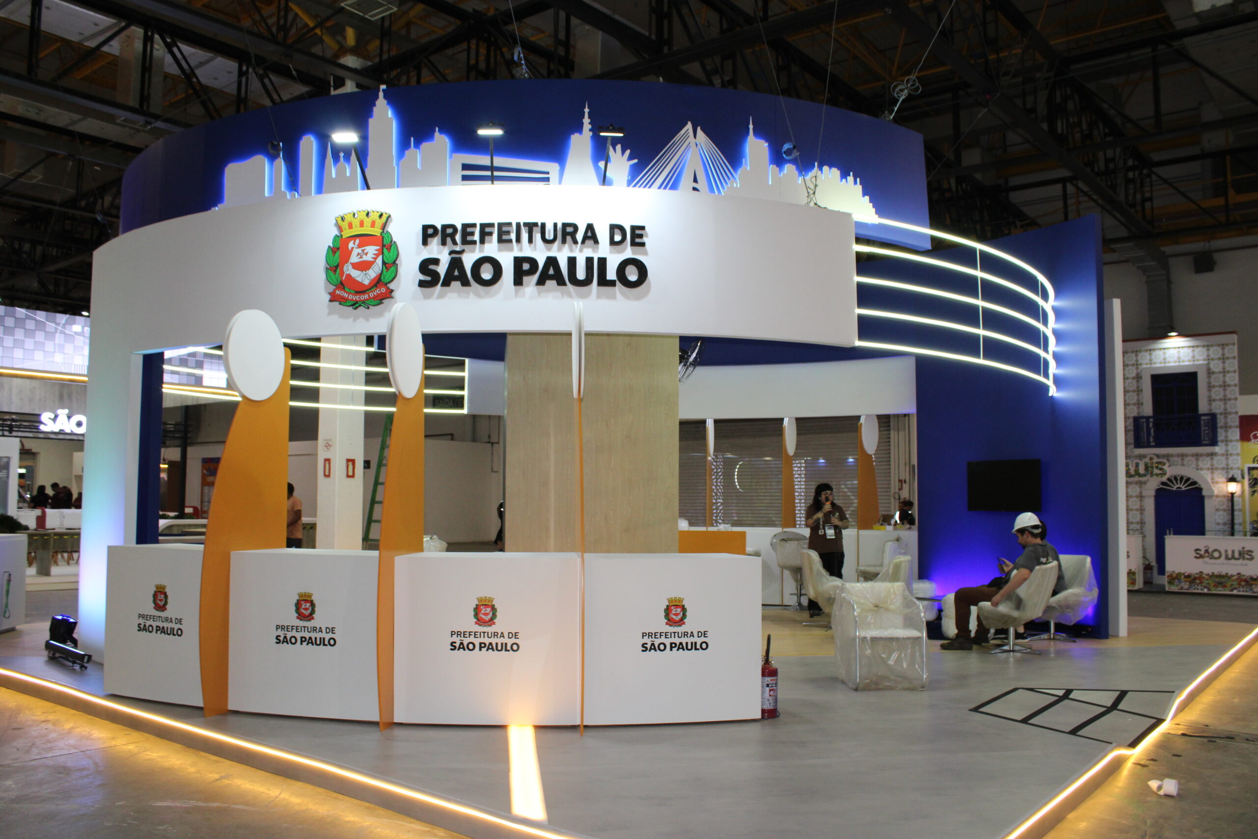 Estande da Prefeitura de São Paulo na Abav Expo 2026