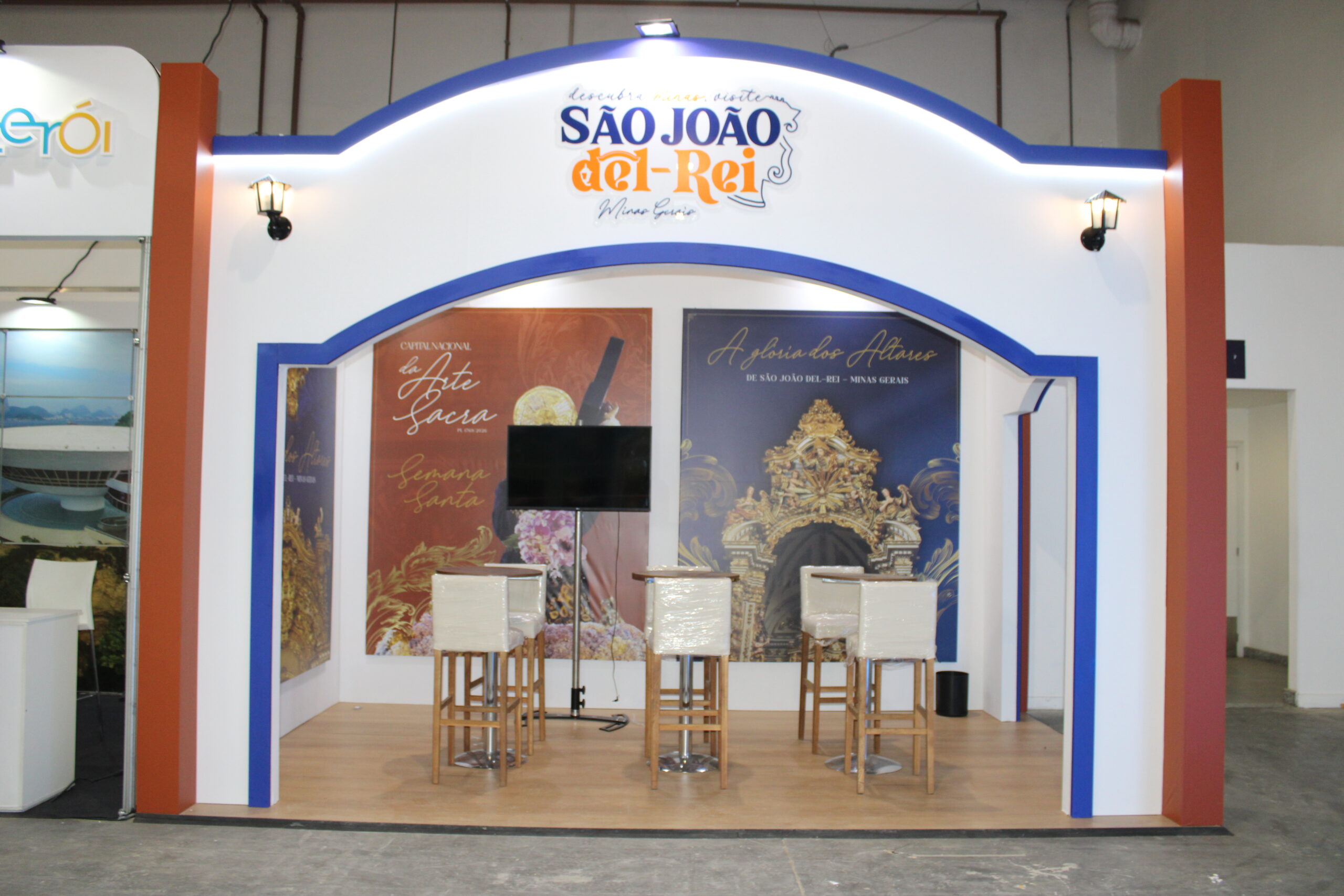 Estande de São João Del Rei na Abav Expo 2026