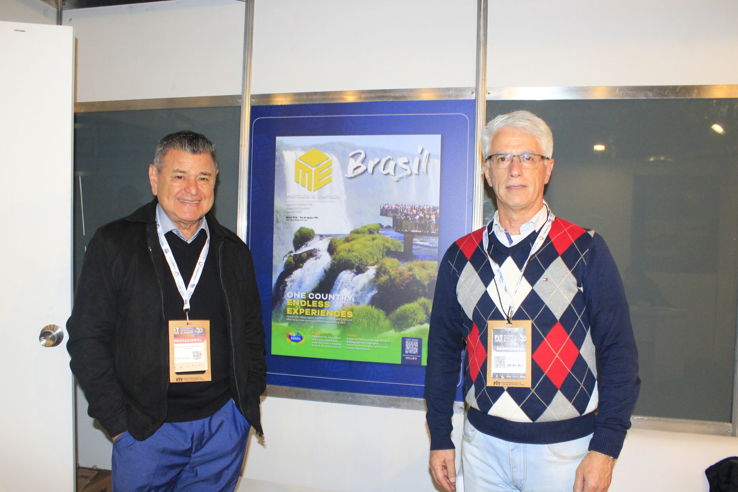 Felipe Gonzalez, da Cassinotur, e João Rigon, da Abav Paraná