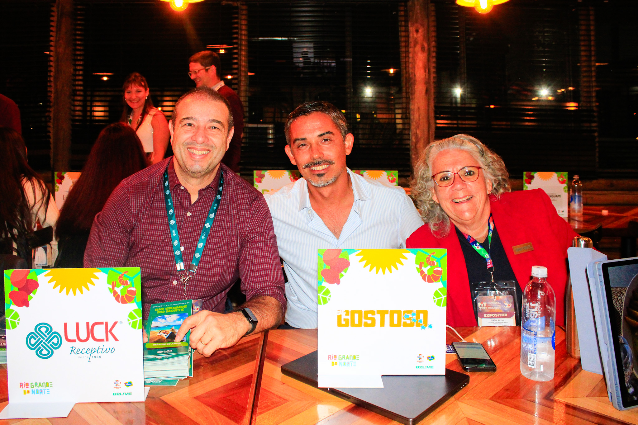 George Costa, Luck Receptivo, Umberto Montalto, do Visit Gostoso, e Katia Redig, da Pousada Misecreto