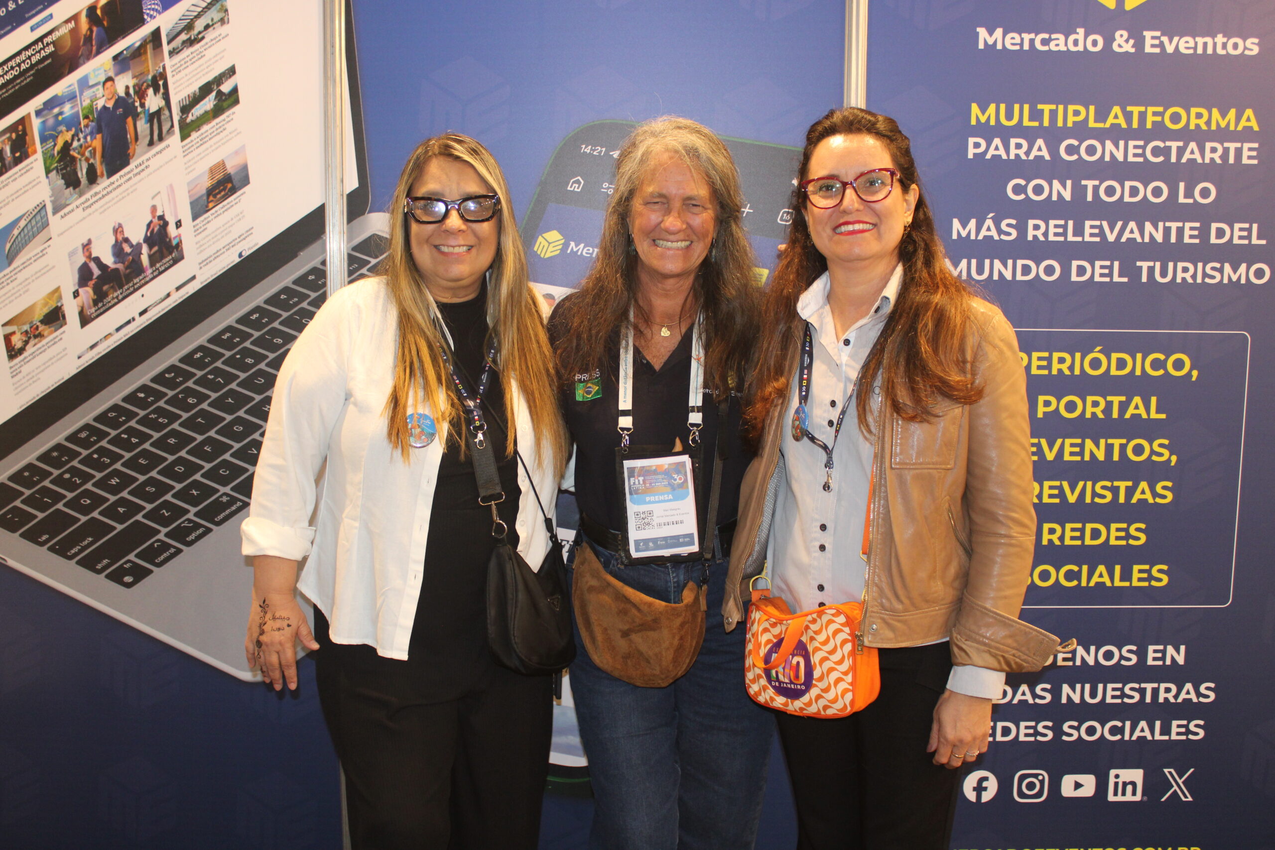 Mari Masgrau, do M&E, com Michele Leite e Marilia Costa, do CDesign Hotel