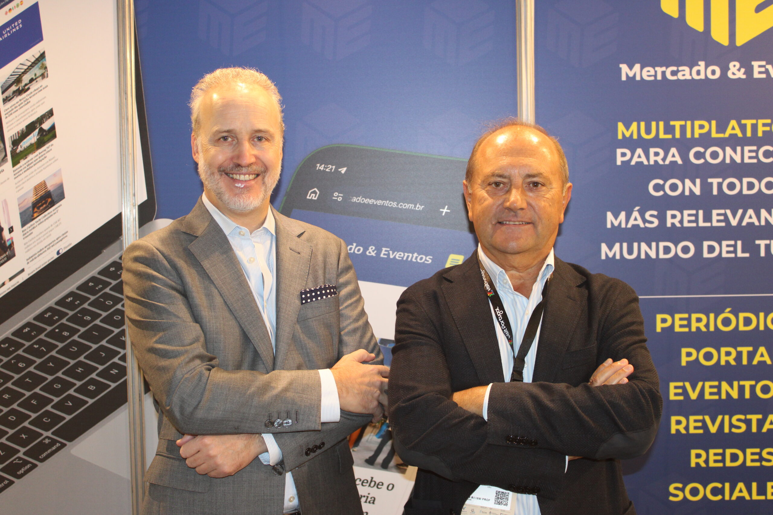 Miguel Cymbron, da VIP Hotels, e Francisco Gomes, da Hotels Crystal Portugal