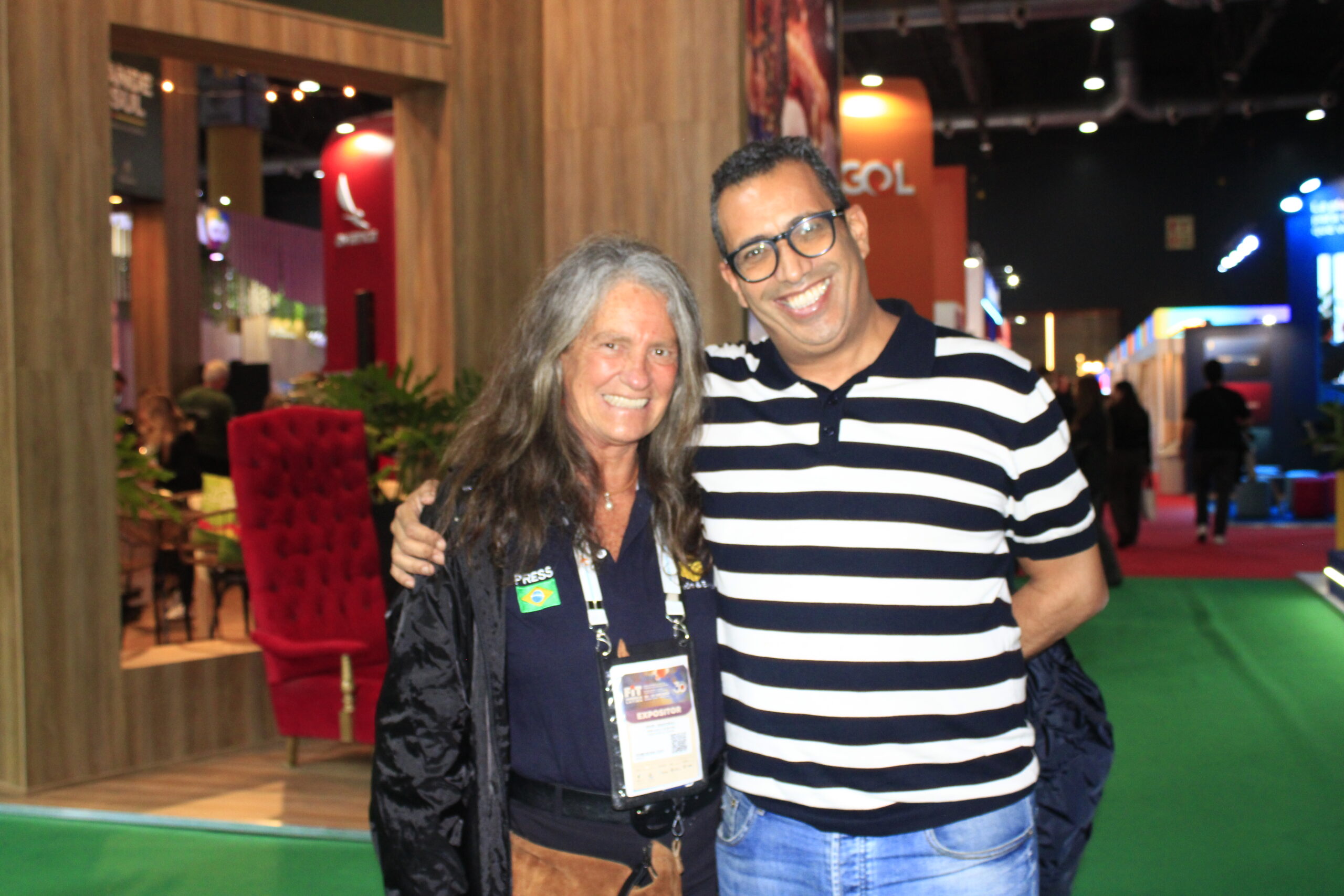 Mari Masgrau, do M&E, e Slim Fsili, CEO da Gold Experiencie